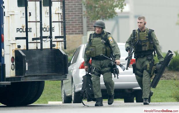 Police Officers Walking in CIRT Gear